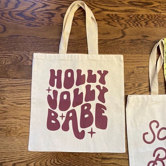 new! Bundle of 2 Holiday Tote Bags - Picture 7 of 7